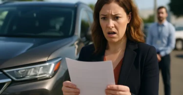Woman surprised by a low trade in value for her repaired car