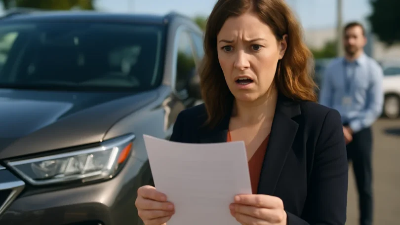 Woman surprised by a low trade in value for her repaired car