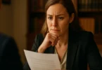 Woman reviewing a personal injury lawyer fee agreement
