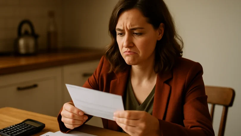 Woman disappointed by a low insurance settlement check