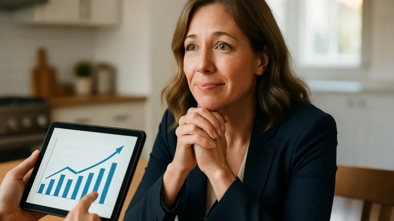 Woman comparing structured settlement and lump sum options
